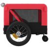 Pet Bike Trailer Red and Black Oxford Fabric and Iron